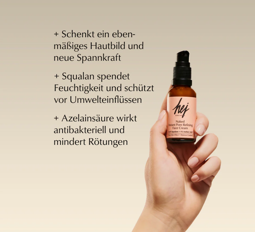hej organic - Naked Instant Pore Refining Face Cream