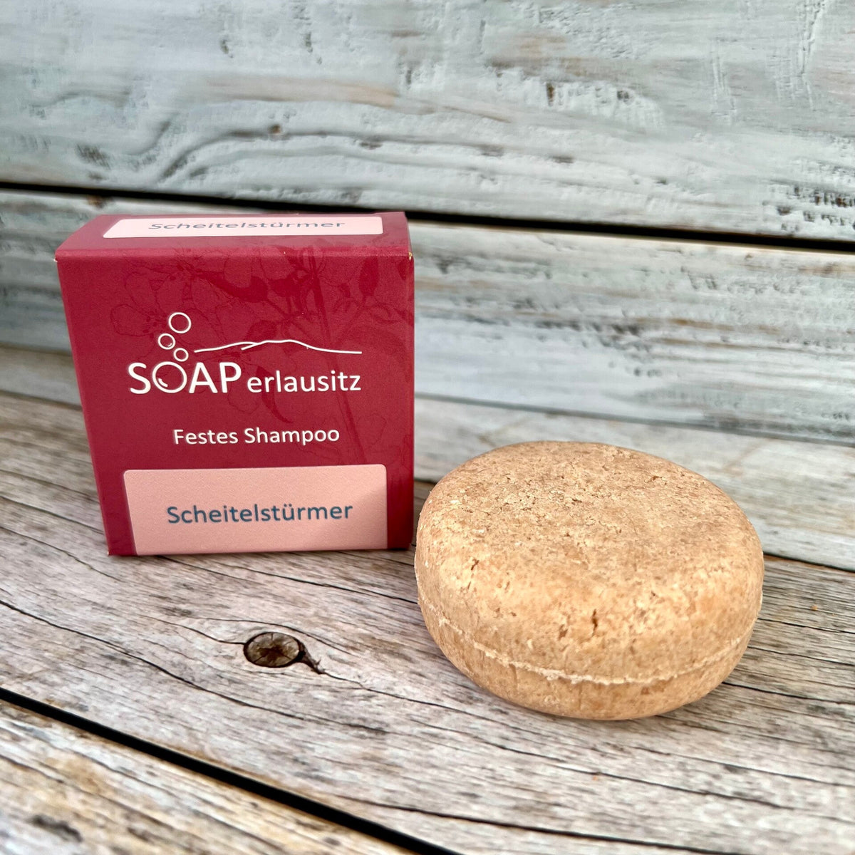 SOAPerlausitz Scheitelstürmer – festes Shampoo 65 g